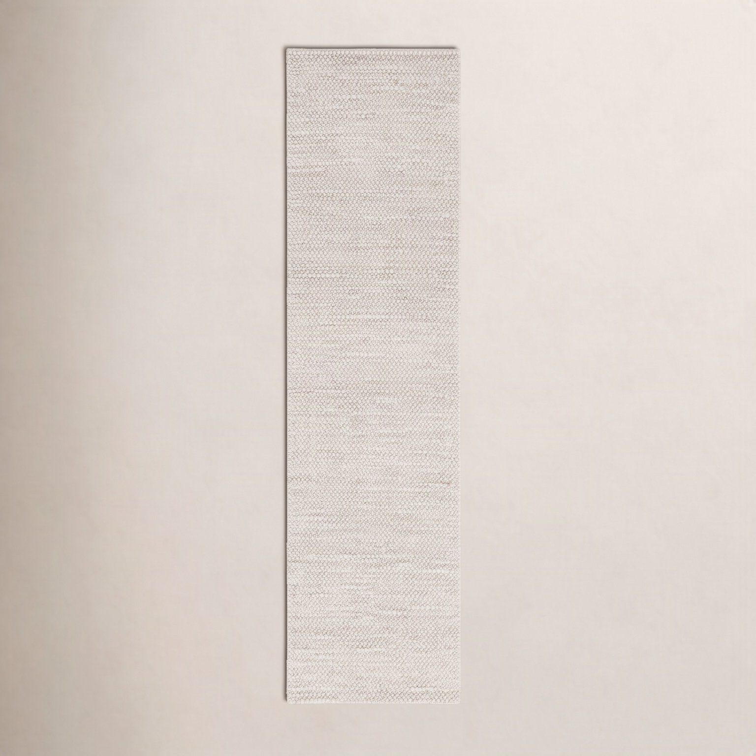 Danie Gray Ivory Hand-Woven Rug, Runner 2'3" x 15'
