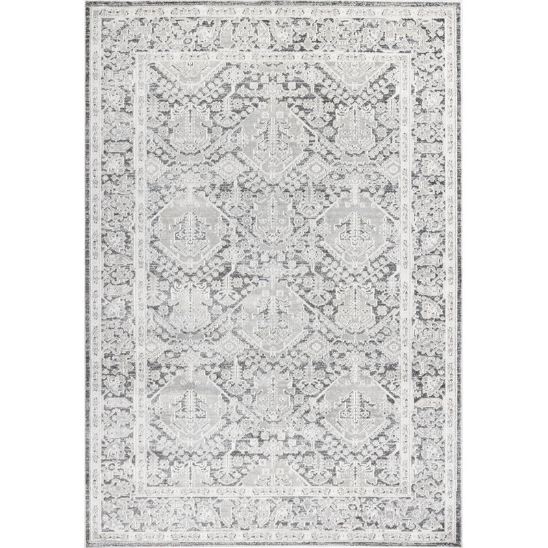 Clarissa 5.3X7 19900-190 IVORY/GREY, Rectangle 5'2" x 7'