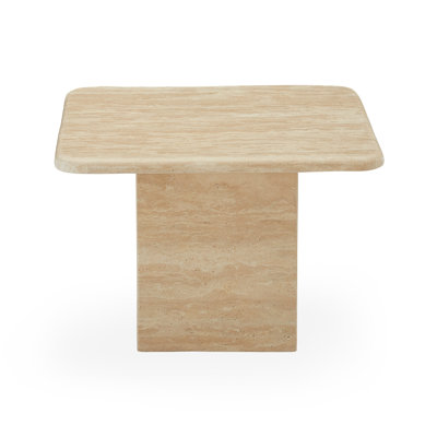 Table de bout à piédestal en pierre