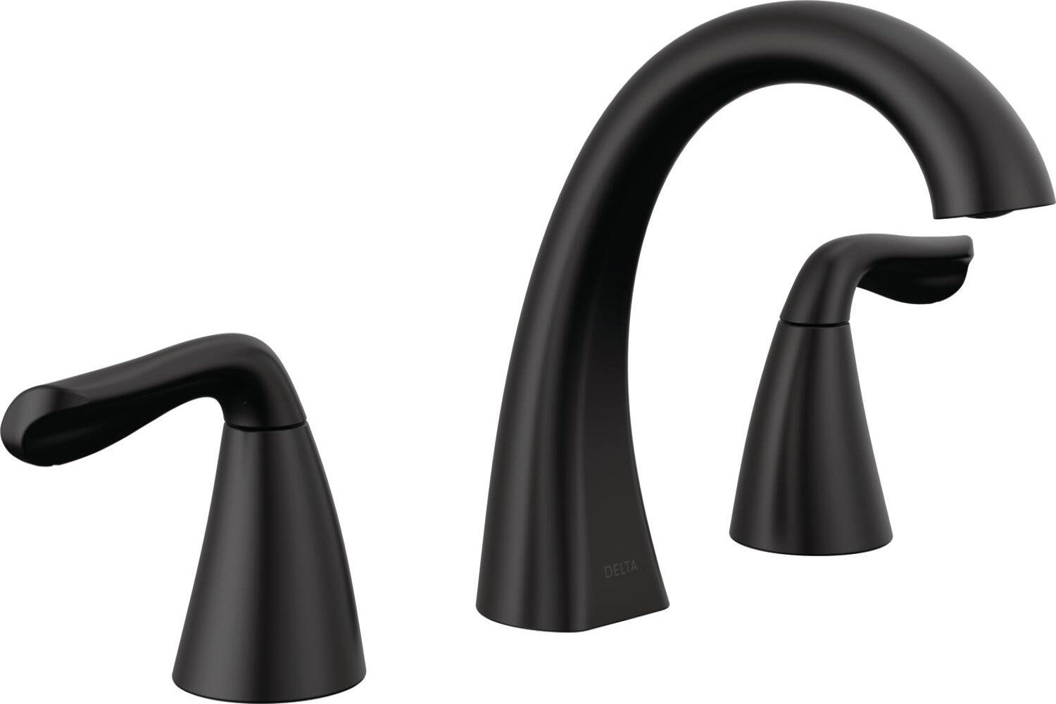 Arvo Widespread Bathroom Faucet with Drain, Matte Black