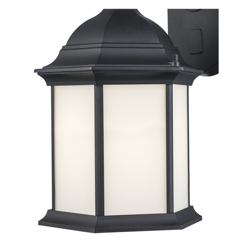 Driss 1 - Light Outdoor Wall Lantern, 15.3" H x 8.2" W x 9.5" D