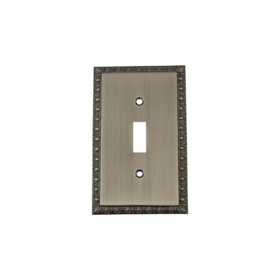 Egg and Dart 1-Gang Toggle Light Switch Wall Plate