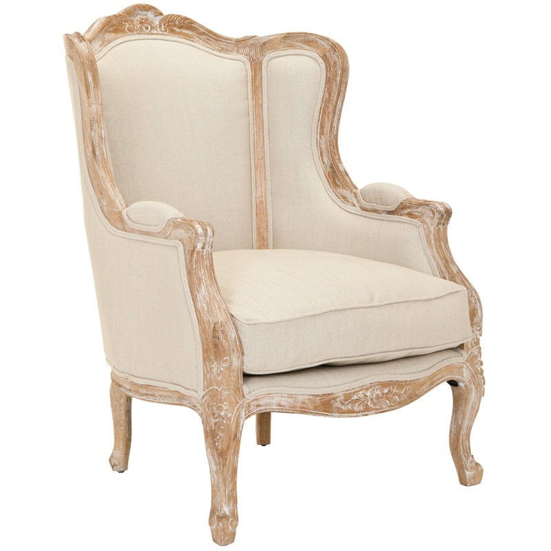 Fauteuil à oreilles Alamosa, Lin naturel