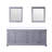 Dukes 80 in. W x 22 in. D White Double Bath Vanity, and 30 in. Mirrors-66637727-112872591