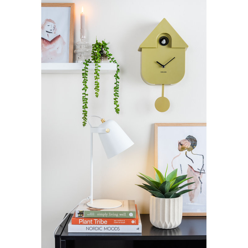 8.5cm Wall Clock, Olive Green