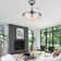 Gerede 36" Three Blade LED Retractable Ceiling Fan With Remote Control And Light Kit