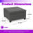 Tufted Upholstered Fabric Storage Ottoman With Birch Wood Legs-429203503