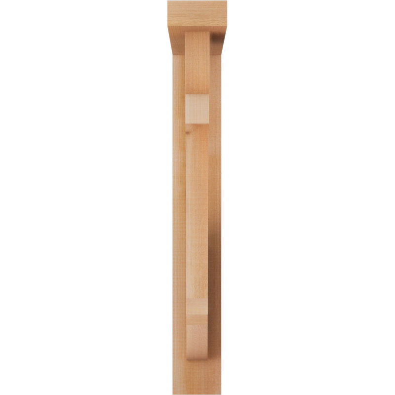 Olympic Block Offset Brace Bracket, 26 x 18, 3 1/2"W Western Red Cedar (Smooth)