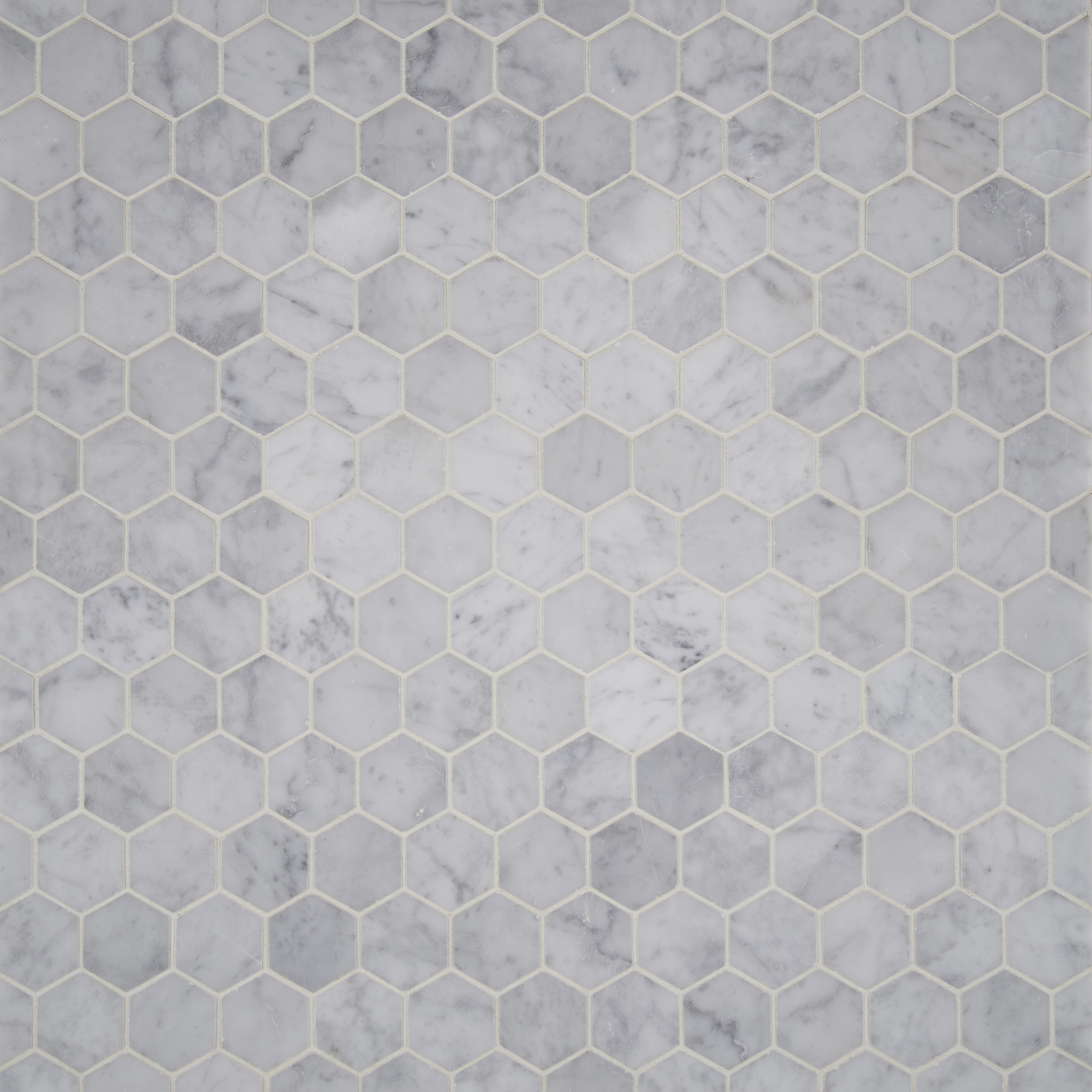 Msi Carrara White Hexagon 1250 X 1275 Polished Marble Mesh Mounted Mosaic And Reviews 3554