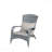 Patio Chair With Cushions, Grey Cushion