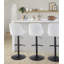 Tabouret de bar réglable Diana avec repose-pieds arrondi en T - ensemble de 2-109244169