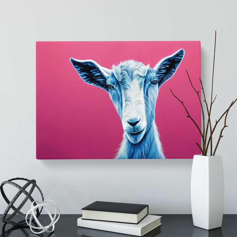 Goat In Colour Vol.3 - Wrapped Canvas, 50cm H x 76cm W x 3cm D