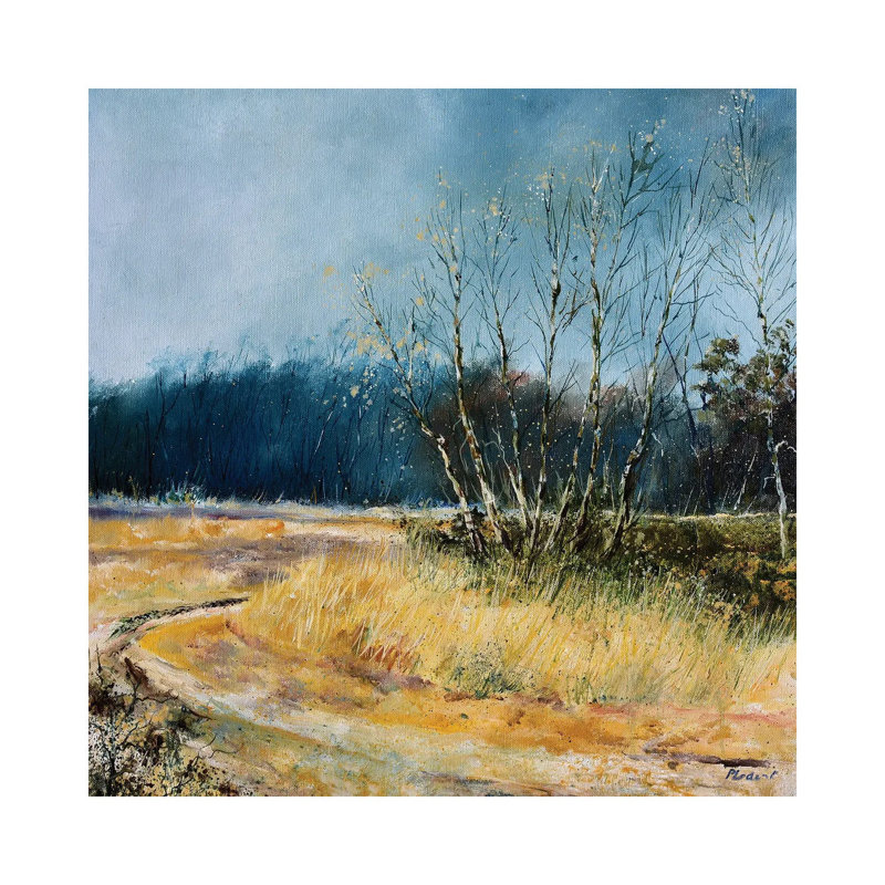 A Few Aspen Trees In Winter by Pol Ledent - Wrapped Canvas Painting, 45.72 cm H x 45.72 cm W x 1.91 cm D