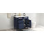 Meuble-lavabo de 36 po avec lavabo supérieur, armoire de rangement de salle de bain avec 2 tiroirs et un tiroir basculant