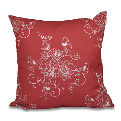 Housse et insert d'oreiller à imprimé floral Botanical Blooms Morning Birds