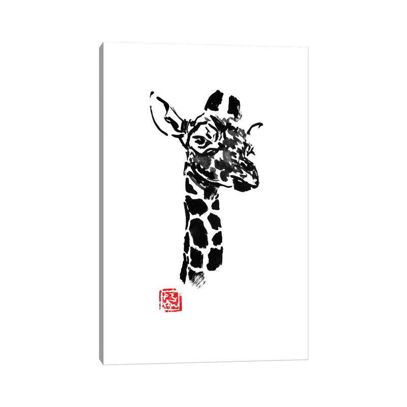 Giraffe by Péchane - Print on Canvas, Wrapped Canvas, 152.5 cm H x 101.5 cm W x 3.175 cm D