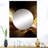 Dallis Gold Elegant Modern Sofa II - Waves Wall Mirror, Modern Decorative Mirror, Printed Metal Art-725411138
