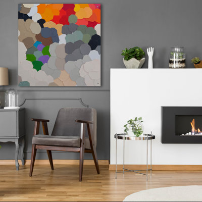  «Fruit in Bowl 2» par Coco Good, art mural en verre, 36 po x 36 po