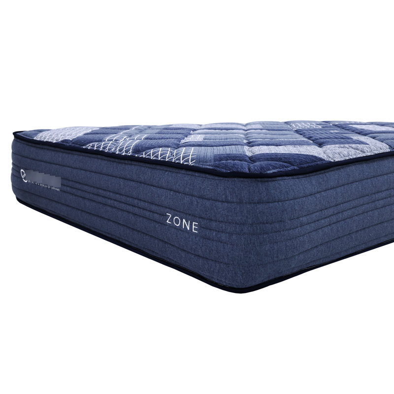 Matelas pour grand lit bleu et multicolore, hauteur de 12 pouces, emballage comprimé, mousse à mémoire de forme, mousse et lit à hauteur de poche, couleur, couches