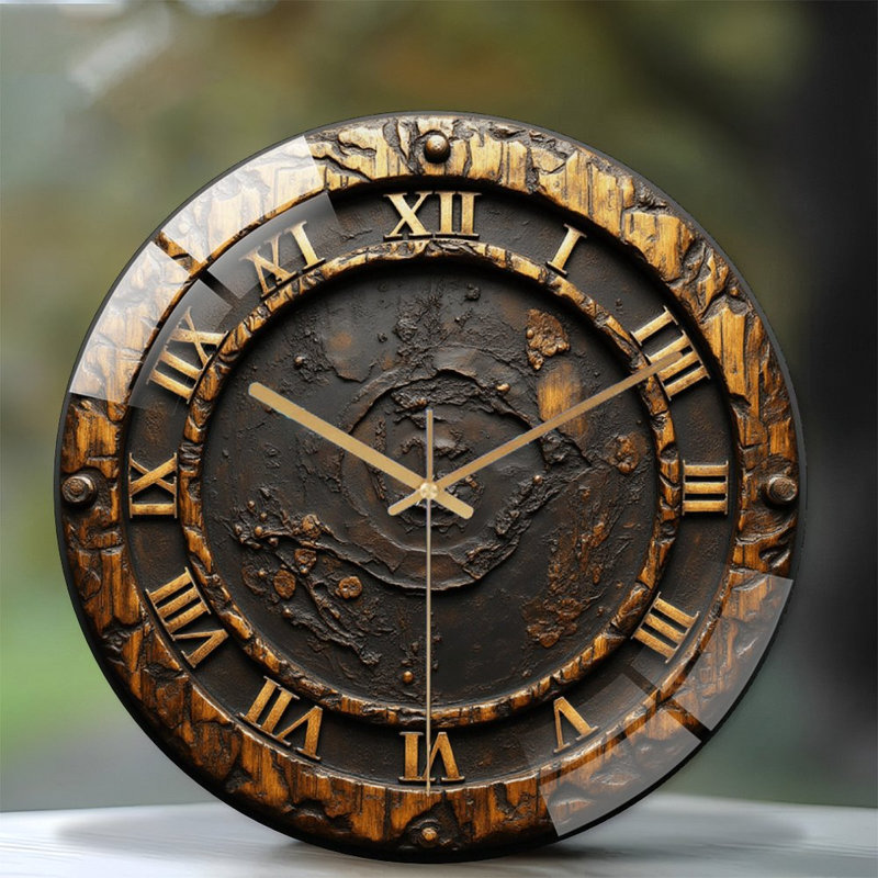 Horloge murale rétro vintage 12 po