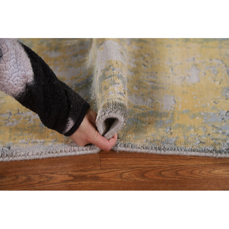 One-of-a-Kind 5'4" X 7'0" New Age Silk Area Rug in Multicolor