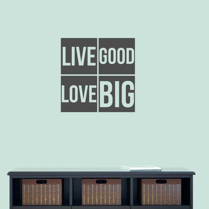 Décalcomanie murale big good love big Weathers, Gris foncé