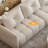 106.3" Beige Microfiber Modular Sofa Couch