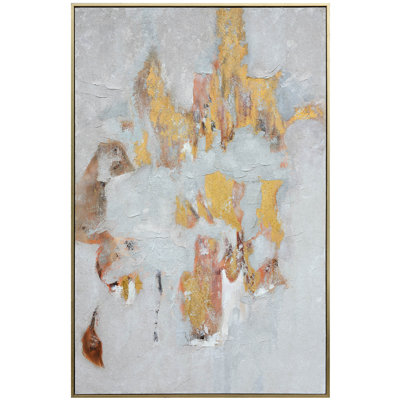 Gilded Echo Study Canvas Wall Art - 54"W x 84"H