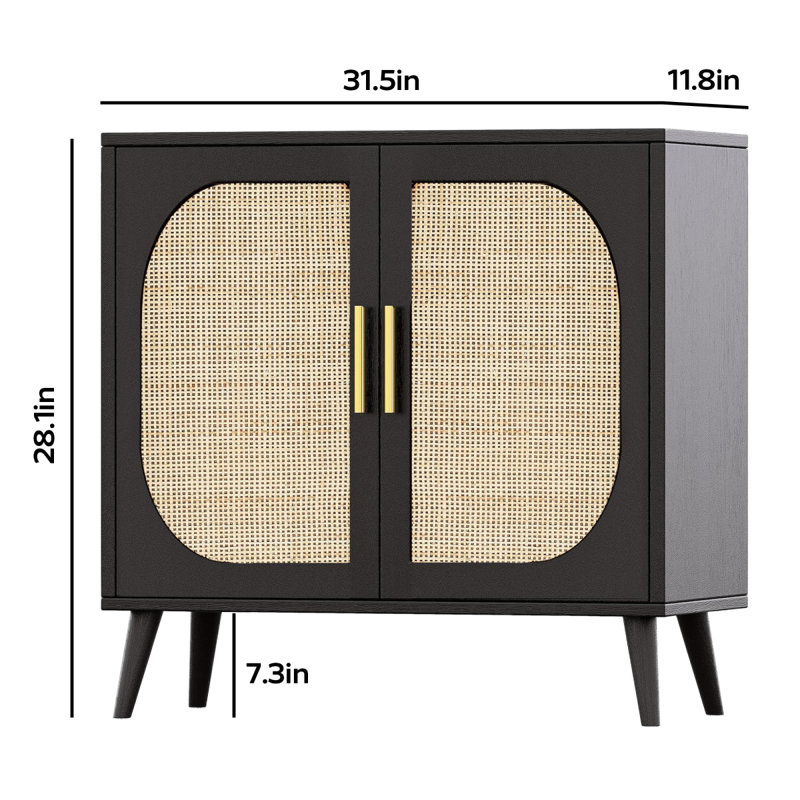 Buffet avec rangement, armoire de salle de bain décorative, avec deux portes et 4 compartiments de rangement, armoire avec pieds en bois massif, armoire pour vestibule, entrée, salon