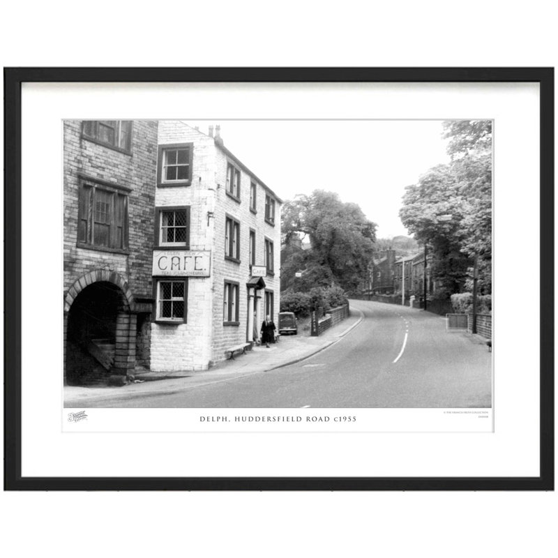 Delph, Huddersfield Road C1955 by Francis Frith - Single Picture Frame Print, 28cm H x 36cm W x 2.3cm D