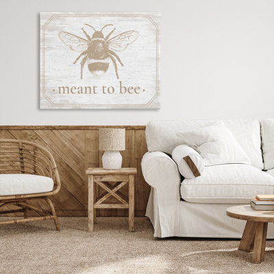 Toile avec bordure Meant To Bee