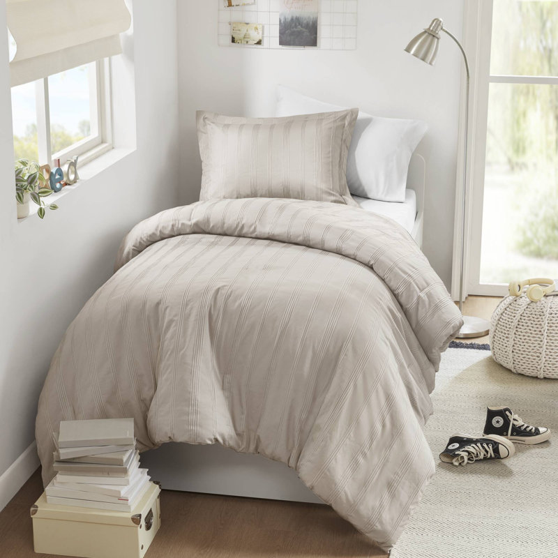Ensemble de literie Elegant pour lit simple / simple TG, polyester tissé, style neutre moderne
