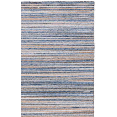 Tapis à rayures performance tissé à plat Abdirahmaan