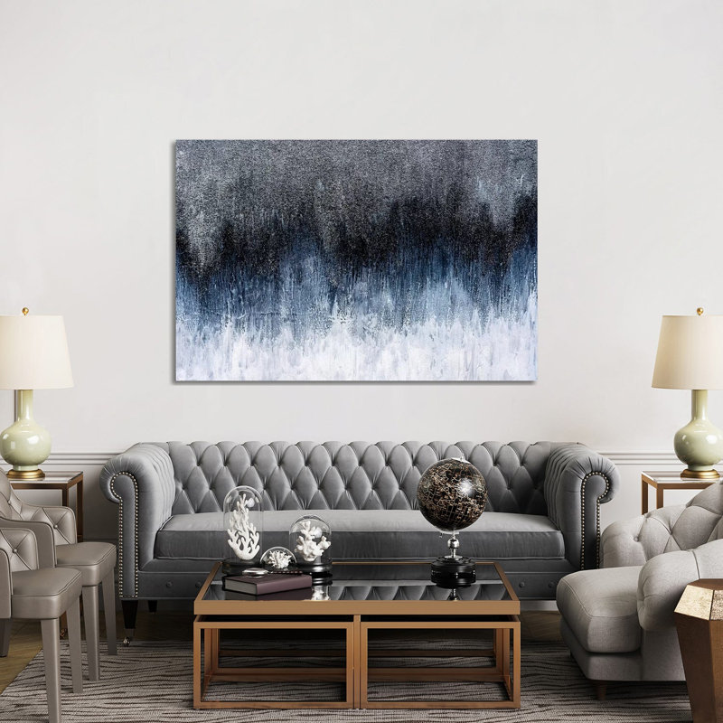 Silver Spark by Nikki Chauhan - Wrapped Canvas Painting, 152.5 cm H x 101.5 cm W