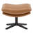 Genuine Leather Swivel Lounge Chair With Ottoman-118092876