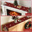 Chemin de table de Noël décorations d'hiver de style campagnard 13 x 72 pouces | Chemin de table bonhomme de neige imprimé à carreaux, polyester durable pour la cuisine