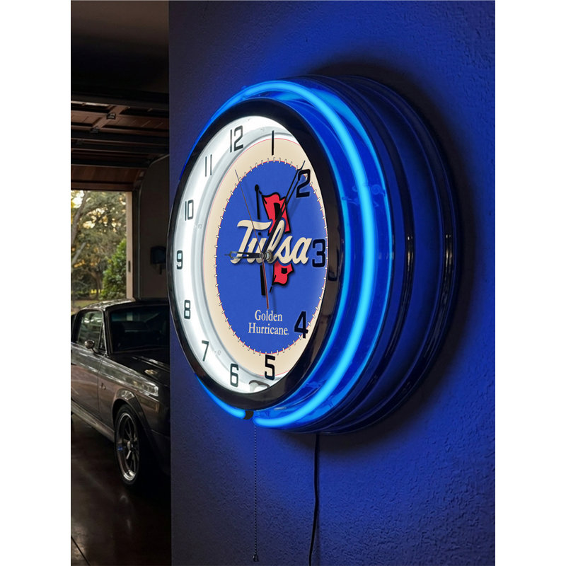 Horloge murale 19 po NCAA, Tulsa Golden Hurricane