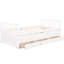 Lit de jour simple avec lit gigogne et rangement pratique - tiroirs blancs-1817859140