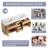 72 inch Free standing Double Bathroom Vanity With Resin Vanity Top