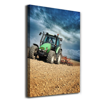 Tractor - Wrapped Canvas Print