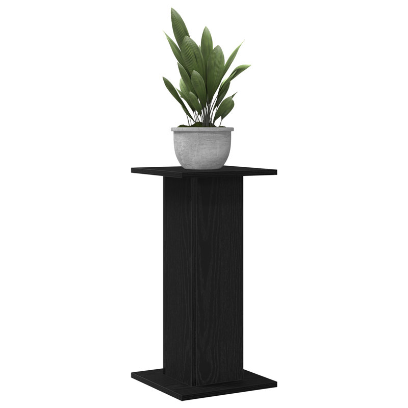 Haig Plant Stand - Set of 2, 30 x 30 x 60 cm (L x W x H), Black Oak