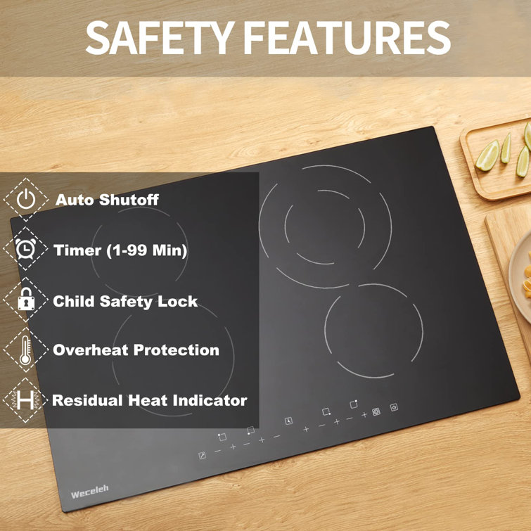 Weceleh 30 Electric 4 Burner Cooktop | Wayfair