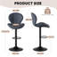 Bar Stools Set of 2 Modern Swivel Bar Chairs, Barstools Counter Height with High Backrest Easy 3-5 Minute Assembly for Bar, Kitchen, Dining Room-1001067350