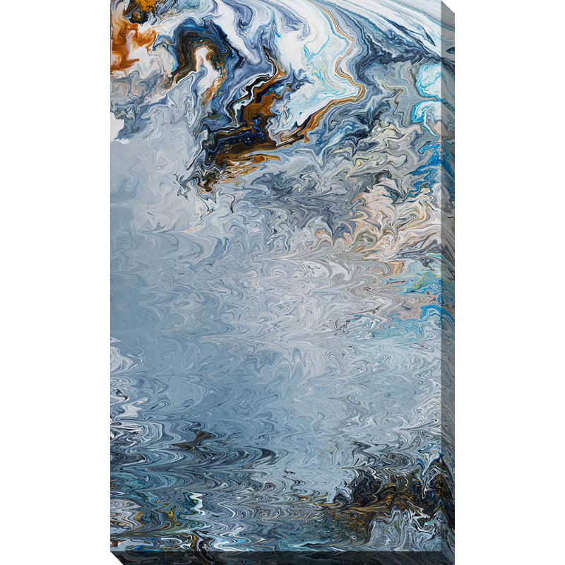 «Reading the actuel», peinture sur toile à cadre flottant, H 40 po x l 24 po x P 1,5 po, Toile tendue