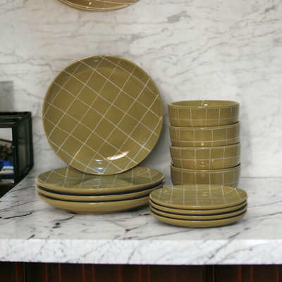 Lalutha Piece Ceramic Dinnerware Set - Service for 4