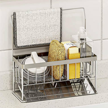 Kitchen Sponge Drain Rack, Black Fuleadture