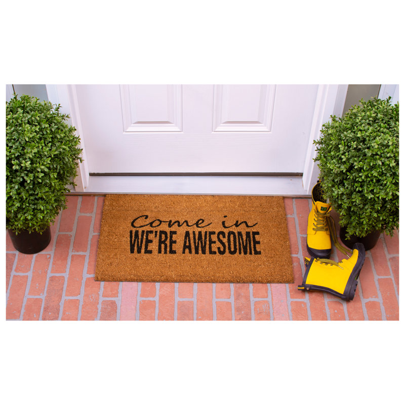 Camellia Non-Slip Outdoor Doormat