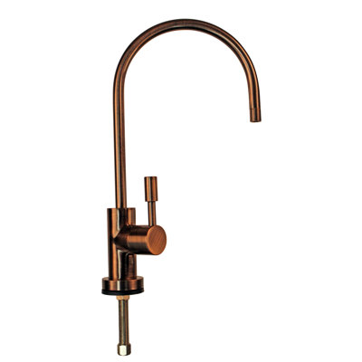 Robinet de cuisine contemporain à poignée simple avec accessoires