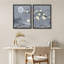 Pleine lune et fleurs, reproduction d'art encadrée, affiche, petit art mural-104788419-104788414