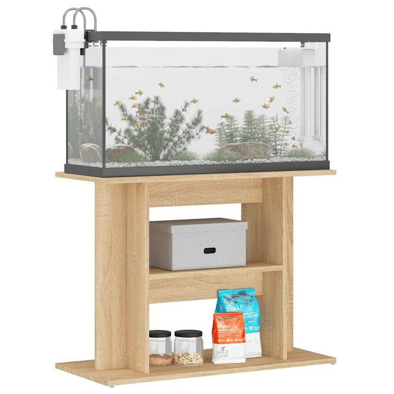 Cheryl Aquarium Stand, Sonoma Oak, 60cm H x 80cm W x 35cm D